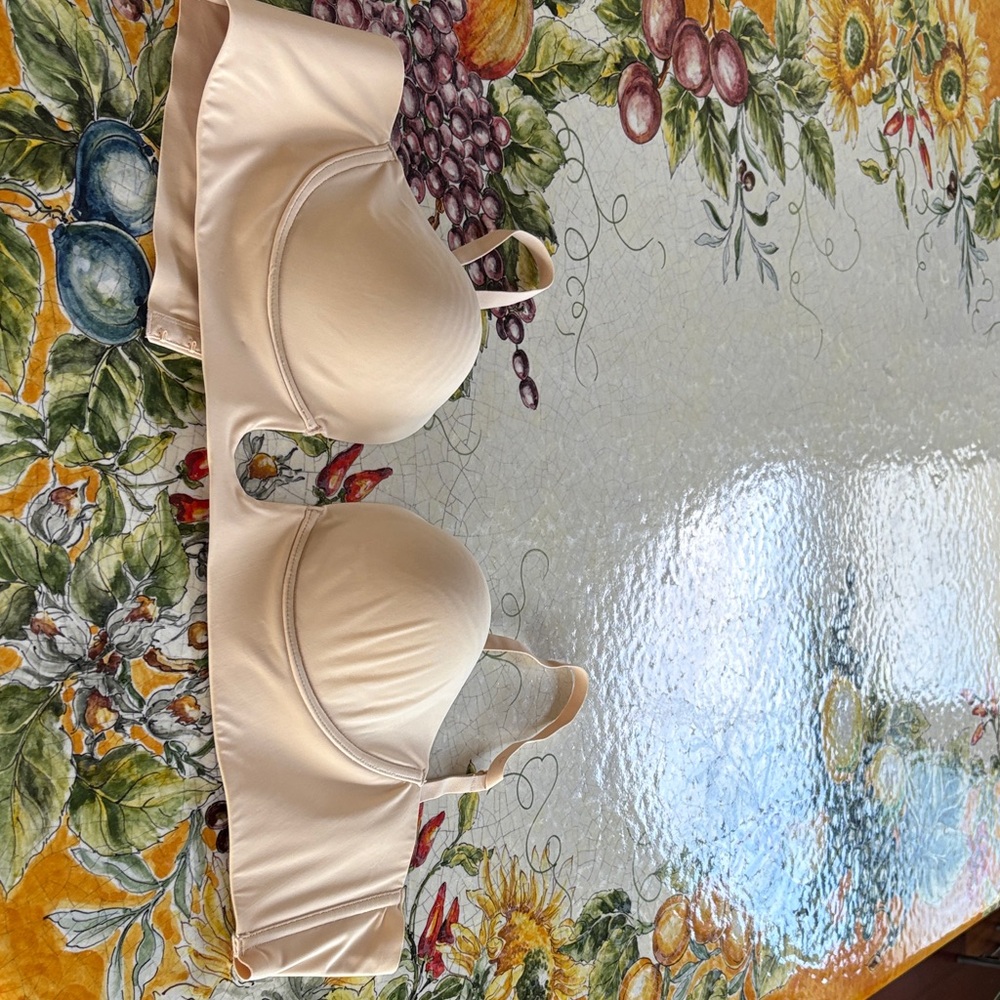 SKIMS Cream Satin Bra Sz 4x NWT